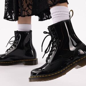 Womens Dr. Martens 1460 8-Eye Patent Boot - Black